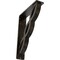 Ekena Millwork Loera Wrought Iron Bracket, (Triple center brace), Antiqued Warm Silver 2"W x 7 1/2"D x 10"H BKTM02X07X10TLOAWS - alternate 1